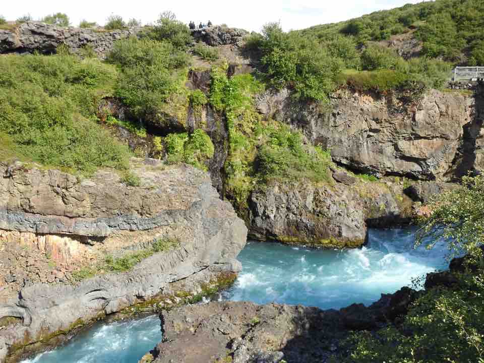 Gulfoss (la chute d'or) sur la rivière Hvitá hauteur 32m. ; largeur 70m. 19.07.15